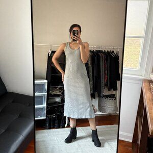 A New Day Grey Knit Midi Dress